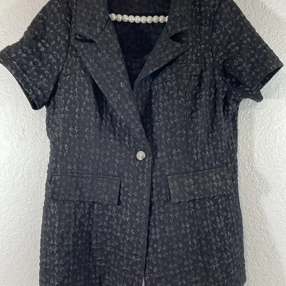 SHEIN 3 Piece Set Privé Solid Cami Top & Shorts & Single Button Blazer Black XL - Picture 5 of 15